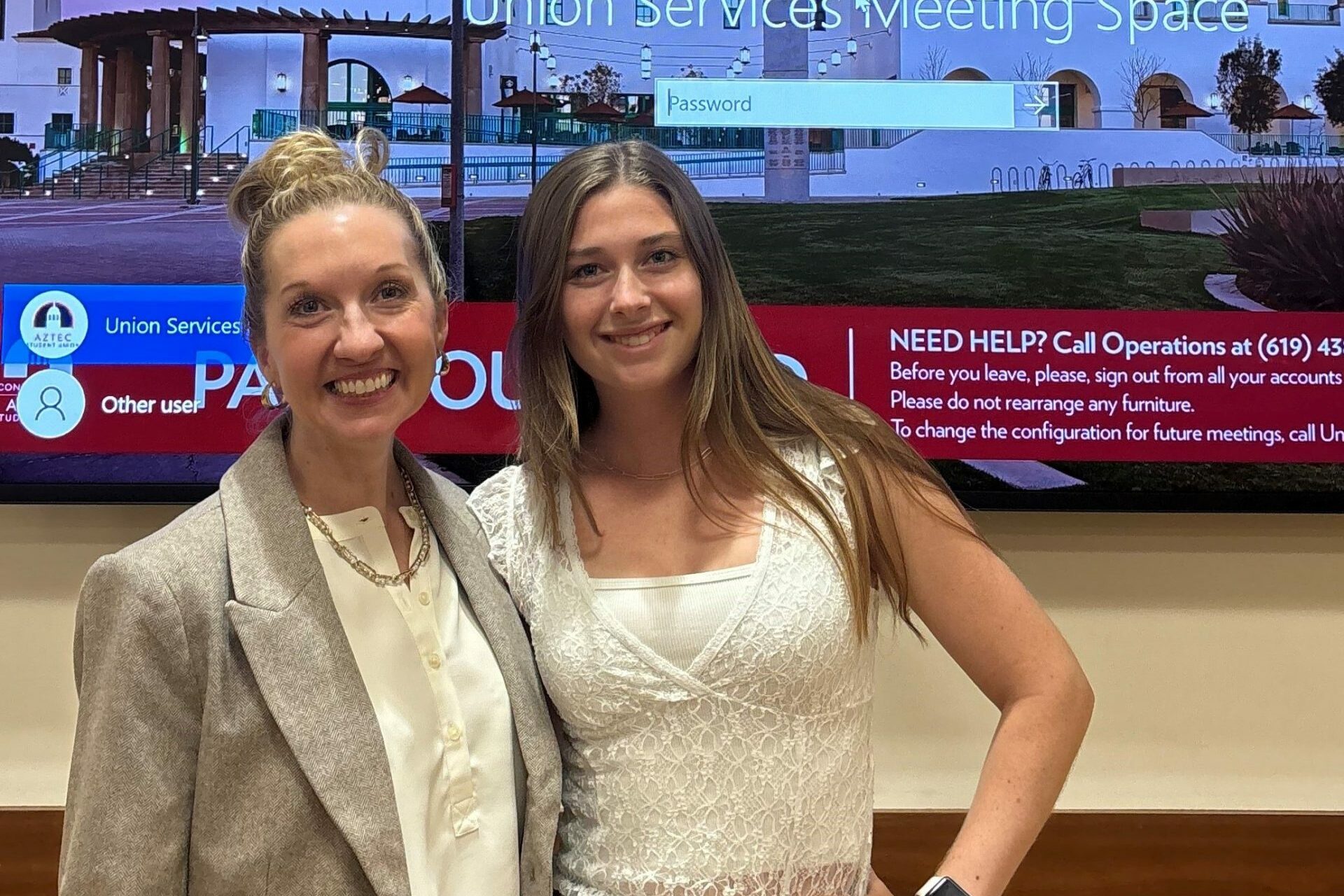 Founding Intesa Partner Margie Newman Tsay and Intesa Intern HaiJay White at a recent SDSU chapter event of Public Relations Student Society of America